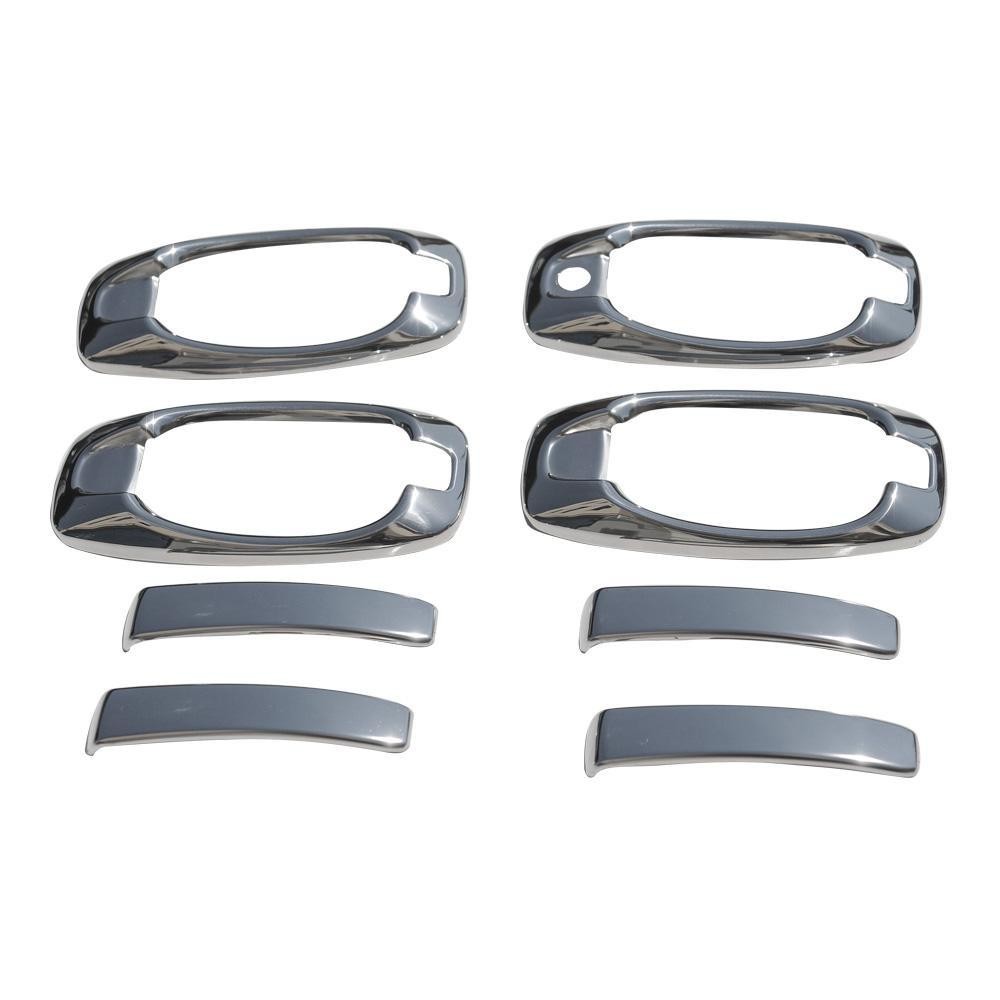 Fits Fiat Doblo 2015-2021 Chrome Door Handle Cover Trim S.Steel 8 Pcs